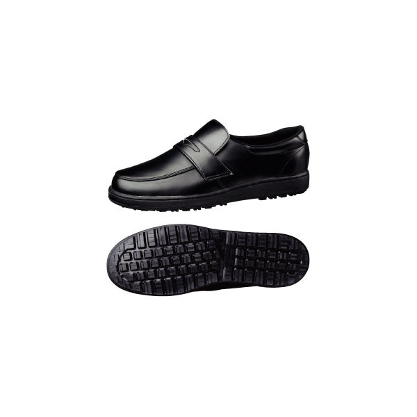 ミドリ安全 作業靴 耐滑 ローファータイプ H230D 先芯なし 25.0cm ブラック 2125061609 1足（直送品）