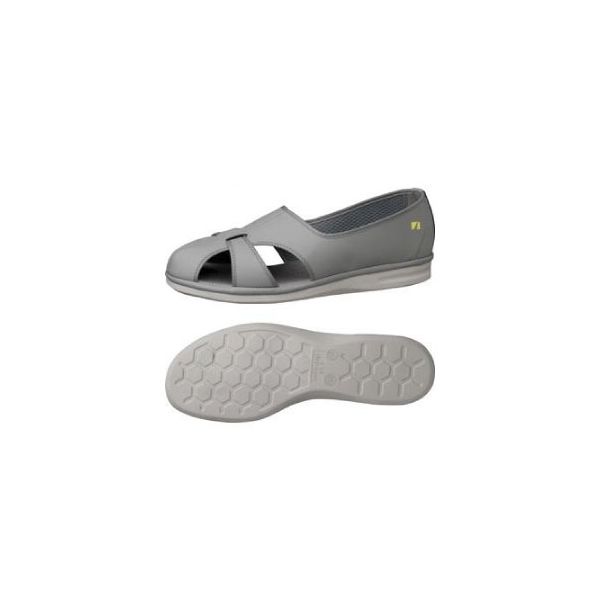 ミドリ安全 作業靴 静電 サンダル PS01S 大 先芯なし 29.0cm グレイ 2100000902 1足（直送品）