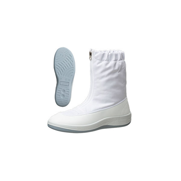ミドリ安全 作業靴 静電 ブーツ エレパスSU551 先芯なし 24.0cm ホワイト 2100115307 1足（直送品）