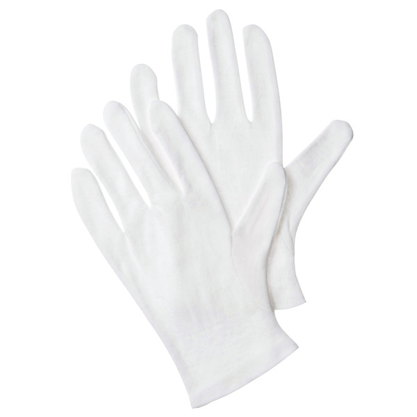 【白手袋】 アスクル 「現場のチカラ」 品質管理用スムス手袋 マチ無し ホワイト L 1袋（12双入）  オリジナル