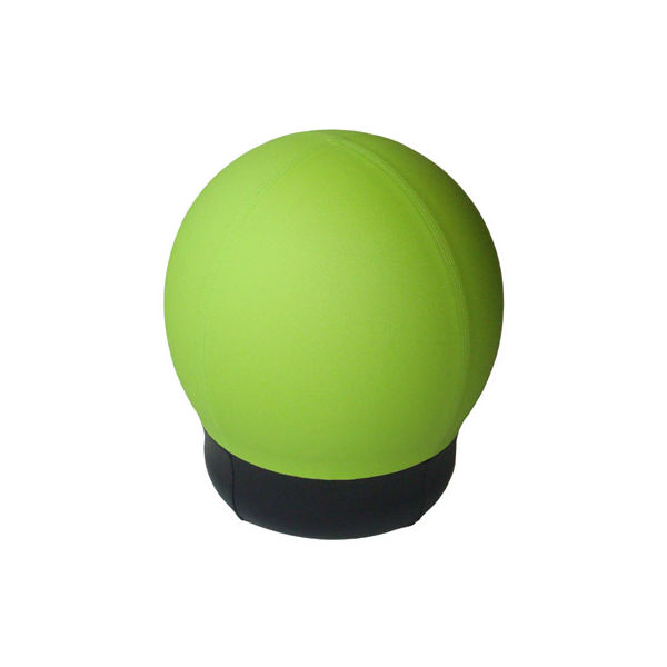 中央可鍛工業　ボール型チェア　座BALL固定型Sタイプ　グリーン　幅φ435mm×高さ480mm　（取寄品）