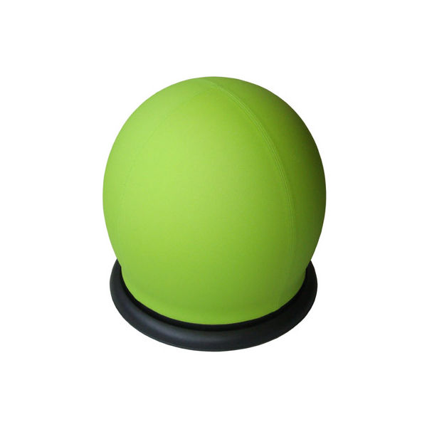 中央可鍛工業　ボール型チェア　座BALL回転型Bタイプ　グリーン　幅φ500mm×高さ510mm　（取寄品）