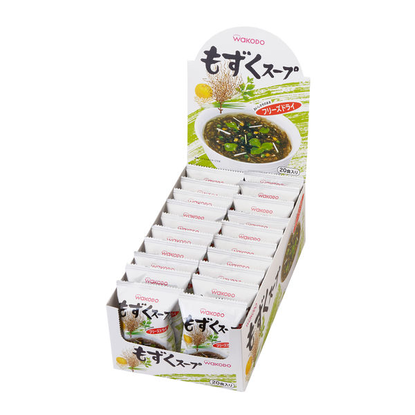 アサヒグループ食品　WAKODO(和光堂) もずくスープ　1箱(20食入)　インスタント フリーズドライ