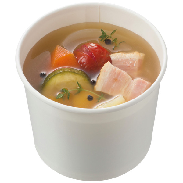 スープカップ 耐熱紙カップ850 未晒 パックスタイル 00749927