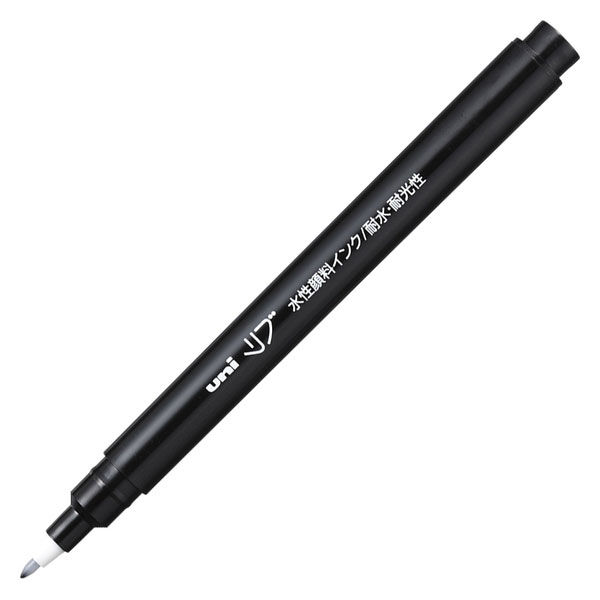 【新品】（まとめ） 三菱鉛筆 水性サインペン リブ極細 0.5mm 黒 L50.24 1本 【×60セット】