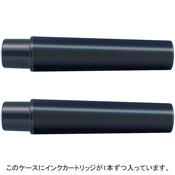 紙用マッキー 太字/細字用カートリッジセット 黒 1セット（2本入） RWYT5-BK 水性ペン ゼブラ - アスクル