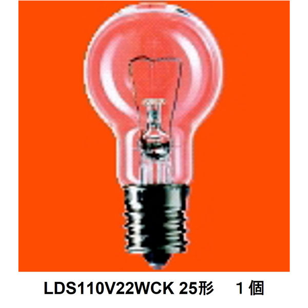 パナソニック ミニクリプトン電球 25W形クリア/電球色 E17 LDS110V22WCK 1箱（5個入）