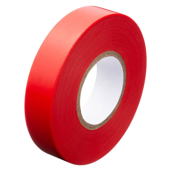 現場のチカラ ビニールテープ 赤 幅19mm×長さ20m アスクル 1巻  オリジナル