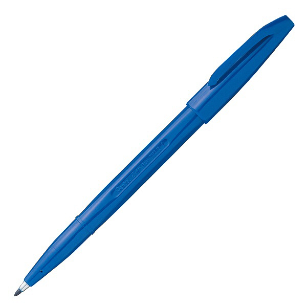 ぺんてる 水性ペン サインペン S520-CD 青 1セット（5本:1本×5 ...