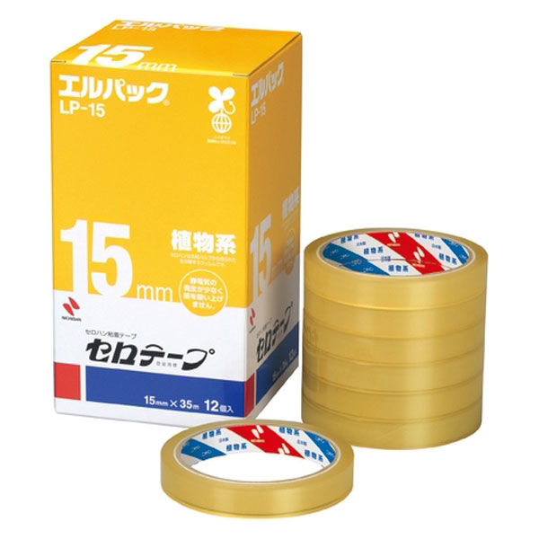 ニチバン セロテープ（R） エルパック 15mm×35m LP-15 1箱（12巻入
