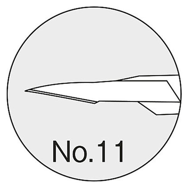 秋山製作所 エルプ替刃メス（替刃／Ｎｏ．１１） ＦＢ１１ 1箱(100枚入) アスクル