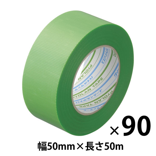 【養生テープ】ダイヤテックス パイオランテープ Y-09-GR 塗装・建築養生用 グリーン 幅50mm×長さ50m 1セット（90巻入）