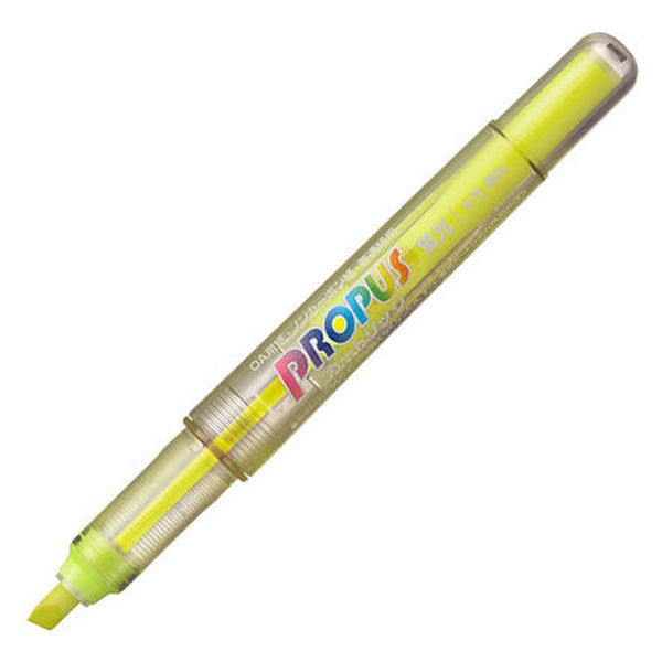 三菱鉛筆（uni） 蛍光ペン プロパス 黄色 PUS155.2 1箱（10本入）