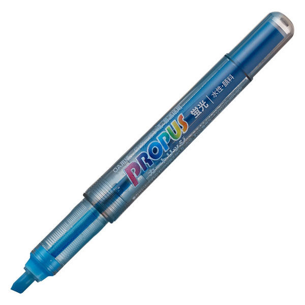 三菱鉛筆（uni） 蛍光ペン プロパス 空色 PUS155.48 1箱（10本入）