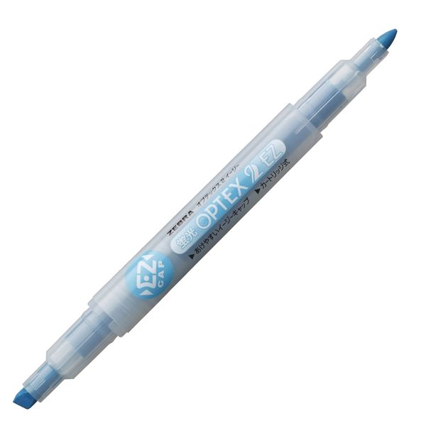 ゼブラ 蛍光オプテックス1(アスクル限定モデル) 青 10本 蛍光ペン