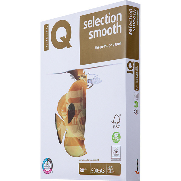 mondi IQ selection smooth 1冊（500枚入） 80g/m2 A3 ※パッケージが画像と異なる場合があります