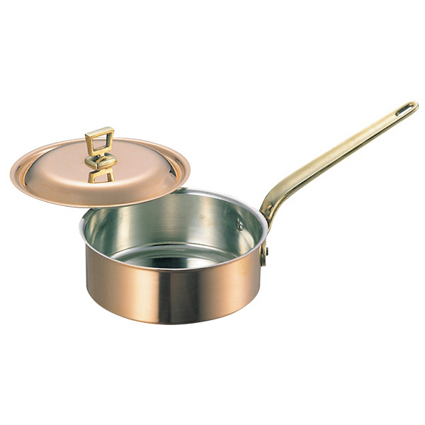 銅極厚 深型片手鍋（真鍮柄） 21cm（φ210×H120） :541556242