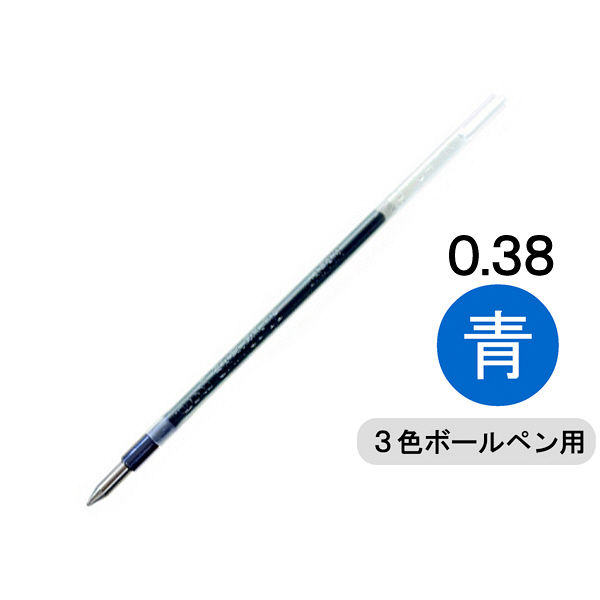 まとめ） 三菱鉛筆 油性ボールペン替芯 0.38mm 青 ジェットストリーム