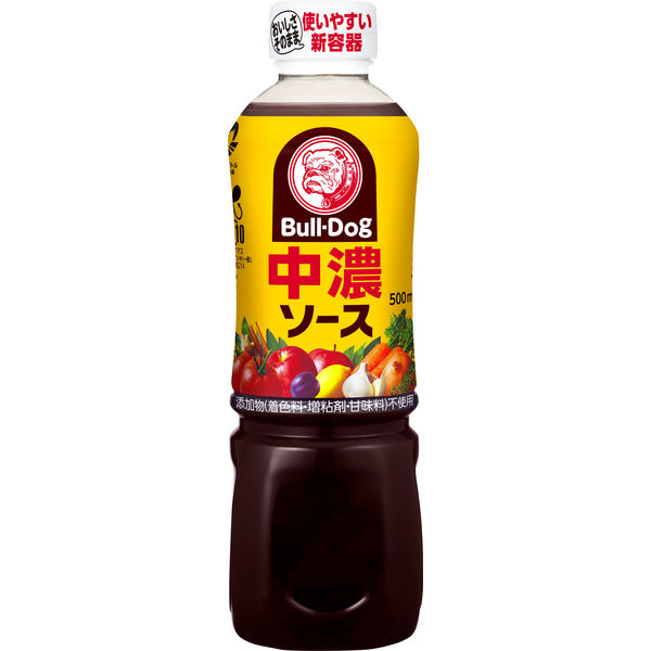 ブルドック 中濃ソース 500ml 830054 ブルドックソース - アスクル