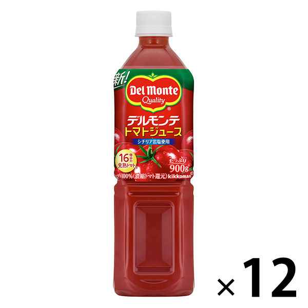 デルモンテ トマトジュース 900g 1箱（12本入）【野菜ジュース