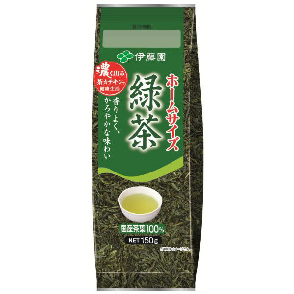 伊藤園 ホームサイズ緑茶 1袋（150g） - アスクル