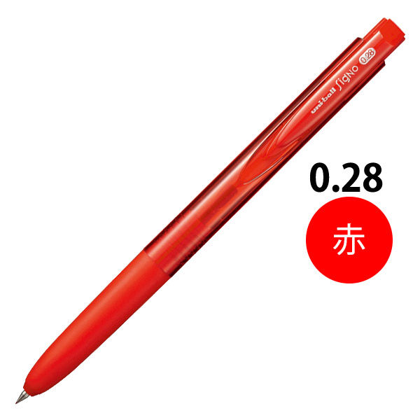 三菱鉛筆 【新品】（まとめ） 三菱鉛筆 ユニボール シグノノック式 （0.38mm） UMN-103.15 赤 1本入 【×30セット】