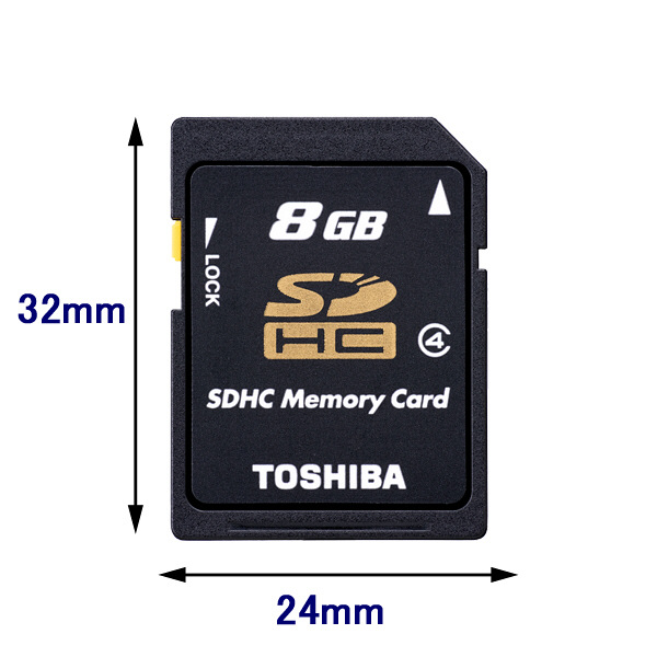 TOSHIBA/東芝 SDHC 8GB Class4 （ SD-L008G4 ） - アスクル