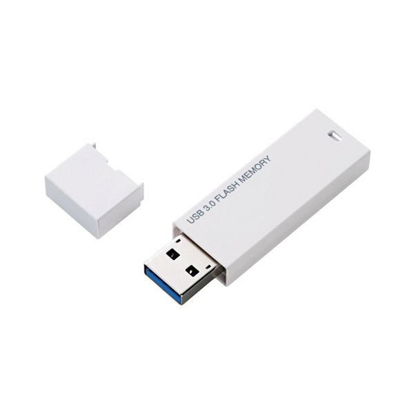 エレコム USBメモリー 8GB ホワイト 白 MF-MSU3A08GWH 1個 USB3.0対応