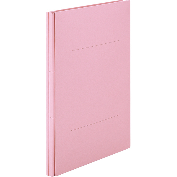 アスクル　背幅伸縮ファイル　A4タテ　紙製　ピンク  オリジナル
