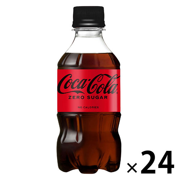 コカ・コーラ コカ・コーラゼロ 300ml 1箱（24本入） - アスクル