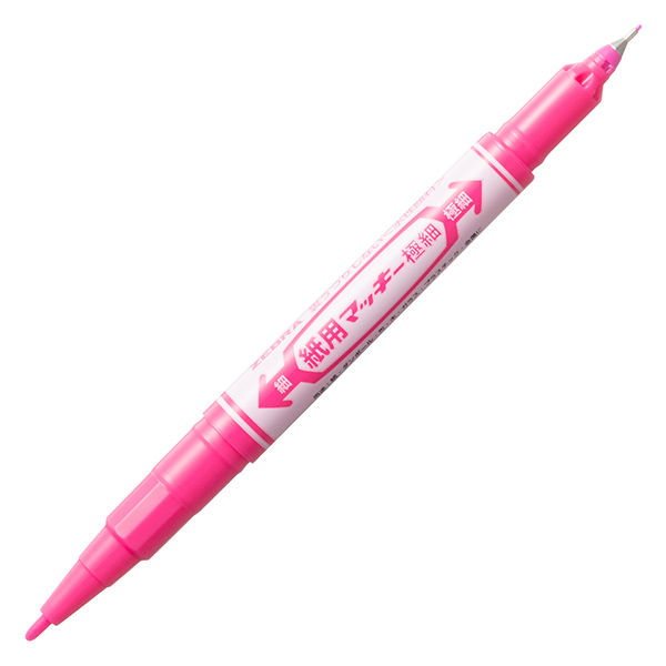 紙用マッキー 細字/極細 詰め替えタイプ ピンク 水性ペン ゼブラ