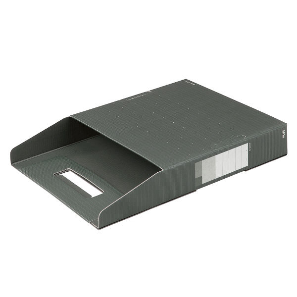 プラス　ボックストレー　デジャヴ　A4　CHG　FL-027BF　（直送品）