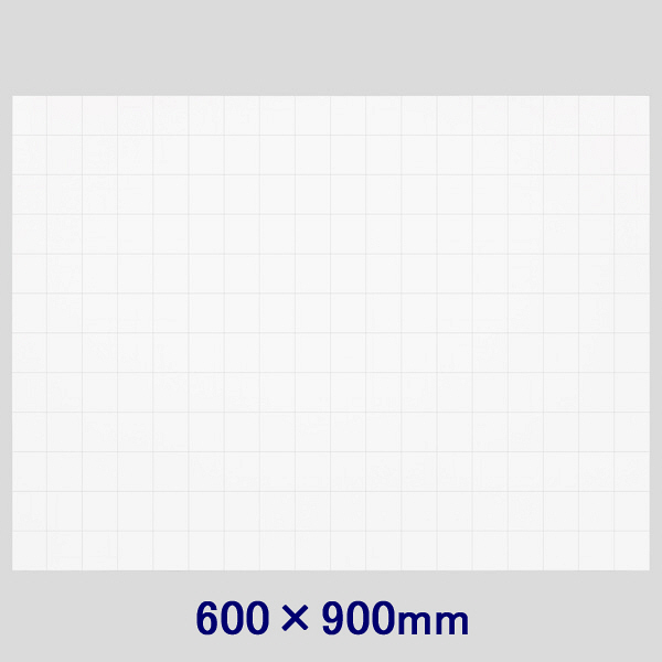 暗線入り薄型マグネットホワイトボードシート 600×900mm マグエックス