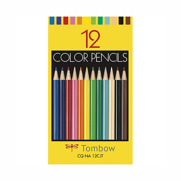 トンボ鉛筆 色鉛筆紙箱 12色 CQ-NA12CJT （直送品） - アスクル