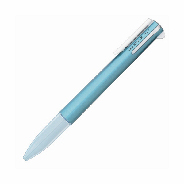 【新品】（まとめ） 三菱鉛筆 スタイルフィット 5色ホルダー（クリップ付） UE5H-258.26 シルバー 1本入 【×10セット】