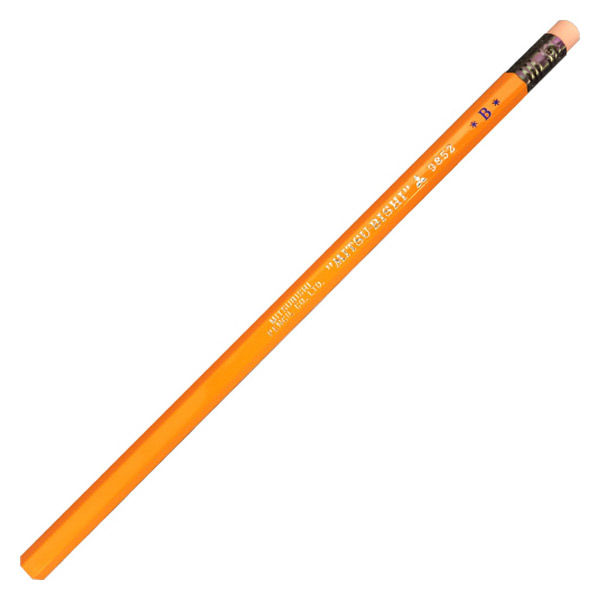 三菱鉛筆(uni) ゴム付鉛筆 B K9852B 1箱（12本入） （直送品） - アスクル