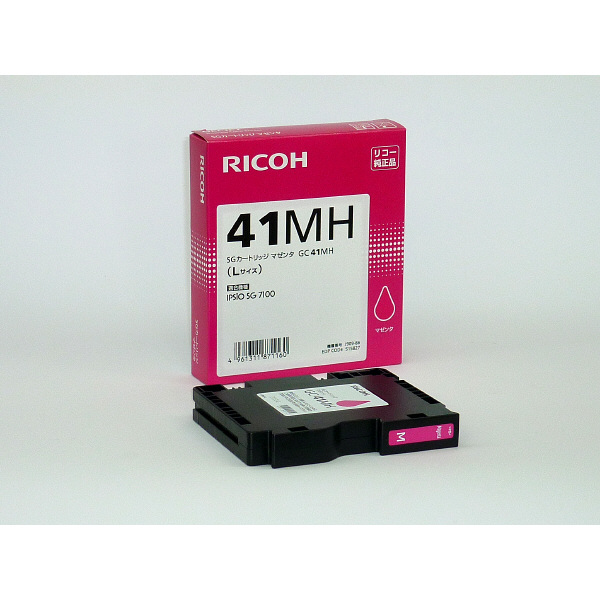 リコー（RICOH） 純正インク GC41MH マゼンタ 大容量 515827 1個 - アスクル