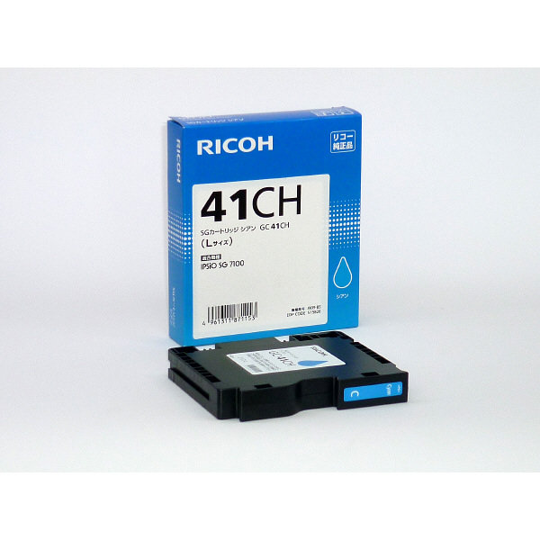 リコー（RICOH） 純正インク GC41CH シアン 大容量 515826 1個 - アスクル