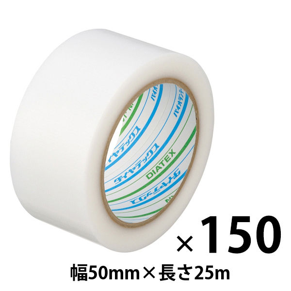 【養生テープ】ダイヤテックス パイオランテープ Y-09-CL 塗装・建築養生用 クリア 幅50mm×長さ25m 1セット（150巻入）