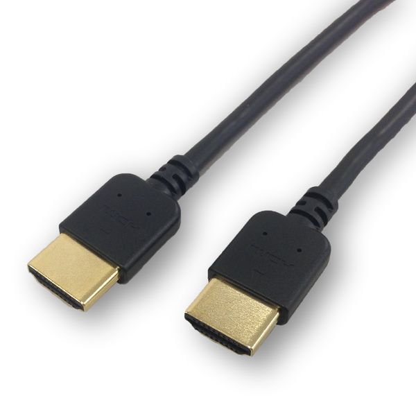 HDMIケーブル　2m　HDMI[オス]-HDMI[オス]　ブラック　HDB-420　山善（YAMAZEN）