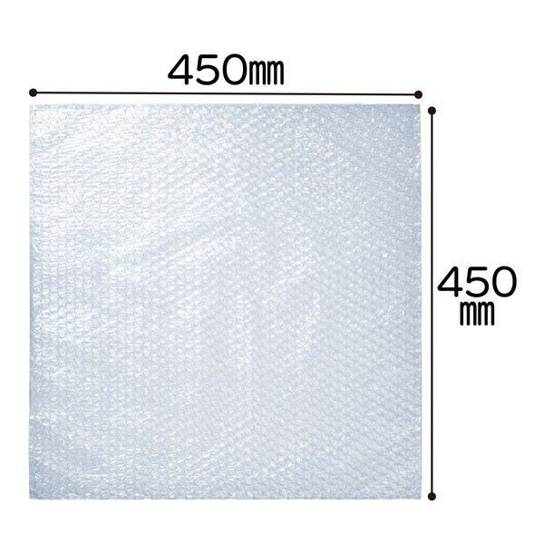 プチプチ（R）袋 フラップなし d36 450×450mm 1袋（100枚入） 川上産業
