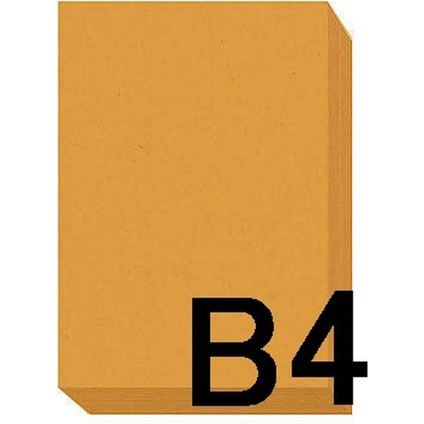 アスクル　カラーペーパー　B4　オレンジ　1セット（500枚×2冊入）  オリジナル