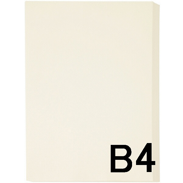 アスクル　カラーペーパー　B4　アイボリー　1セット（500枚×2冊入）  オリジナル