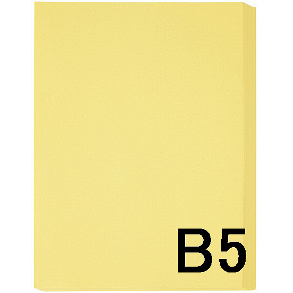 アスクル　カラーペーパー　B5　クリーム　1箱（500枚×10冊入）  オリジナル
