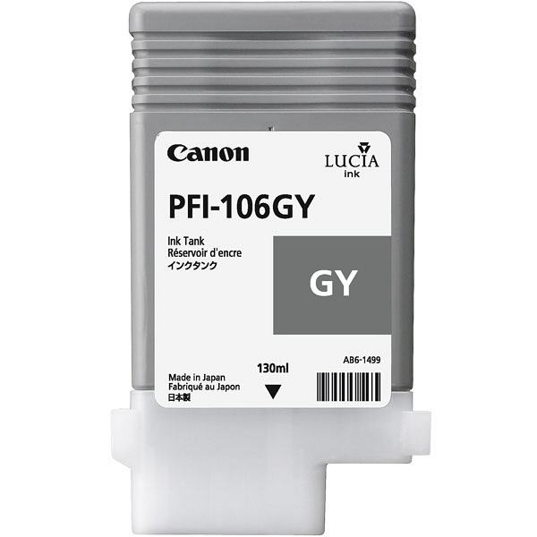キヤノン（Canon） 純正インク PFI-106GY グレー 6630B001 1個 - アスクル