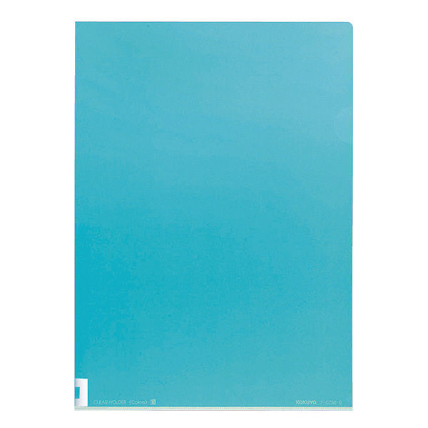 コクヨ（KOKUYO） クリヤーホルダー＜カラーズ＞A4 スカイブルー フ-C750-0 1袋（5冊入）（直送品）