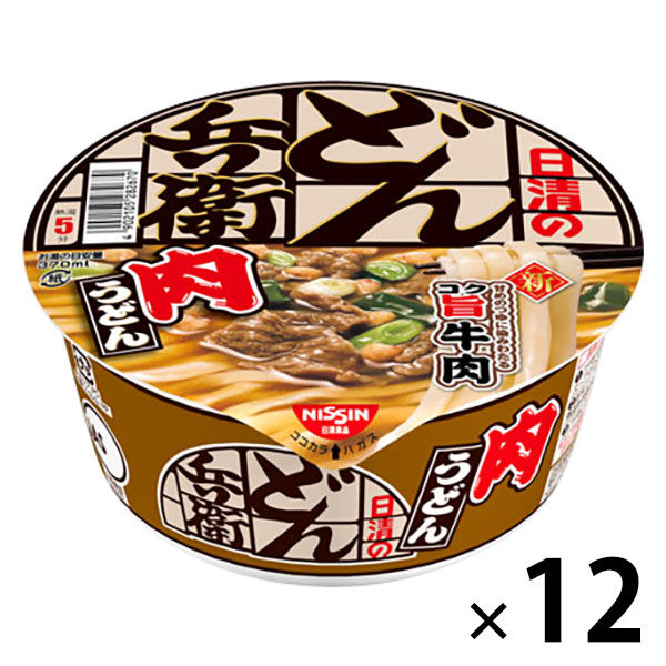 日清のどん兵衛　肉うどん　1箱（12食入）