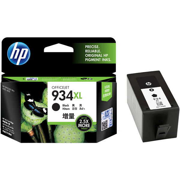 HP（ヒューレット・パッカード） 純正インク HP934XL ブラック 増量 C2P23AA HP934/935シリーズ 1個 - アスクル