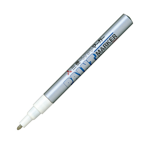 三菱鉛筆(uni) ペイントマーカー 細字 銀 油性マーカー PX-21 3本（直送品）