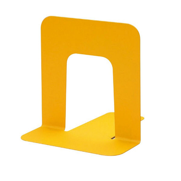 プラス　ブックエンド　S　BS-203　YL　１セット（２個入)　（直送品）